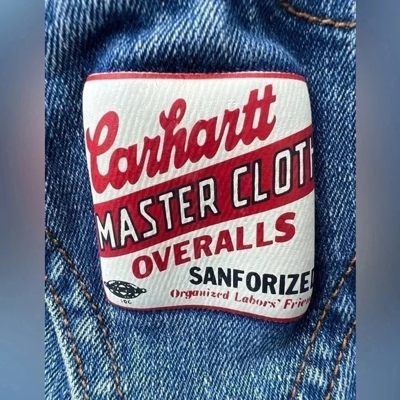 Carhartt Toddler Kids Denim Jeans Overalls size 18 months Unisex - Picture 5 of 5